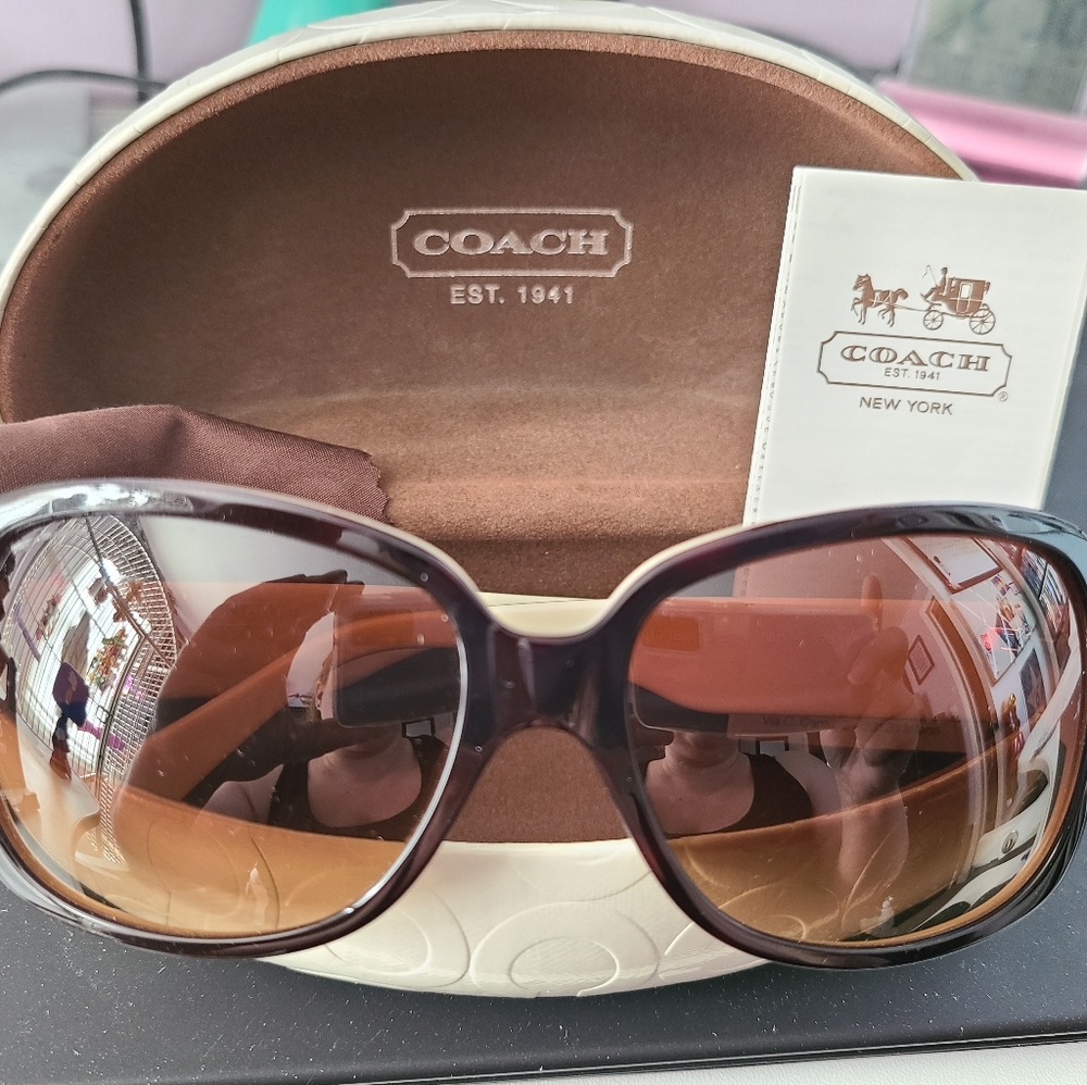 Coach sunglasses with case